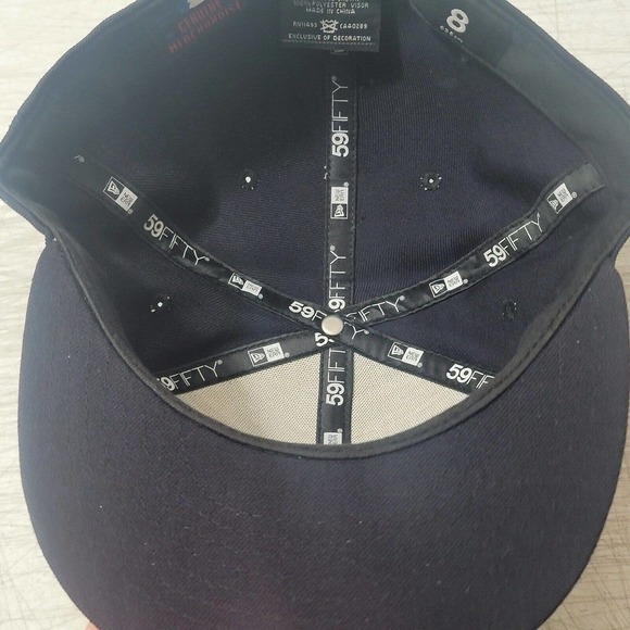 PITTSBURGH PIRATES New Era 59Fifty Jolly Roger Logo Fitted Hat Cap Size 8 2 Tone - Picture 12 of 12